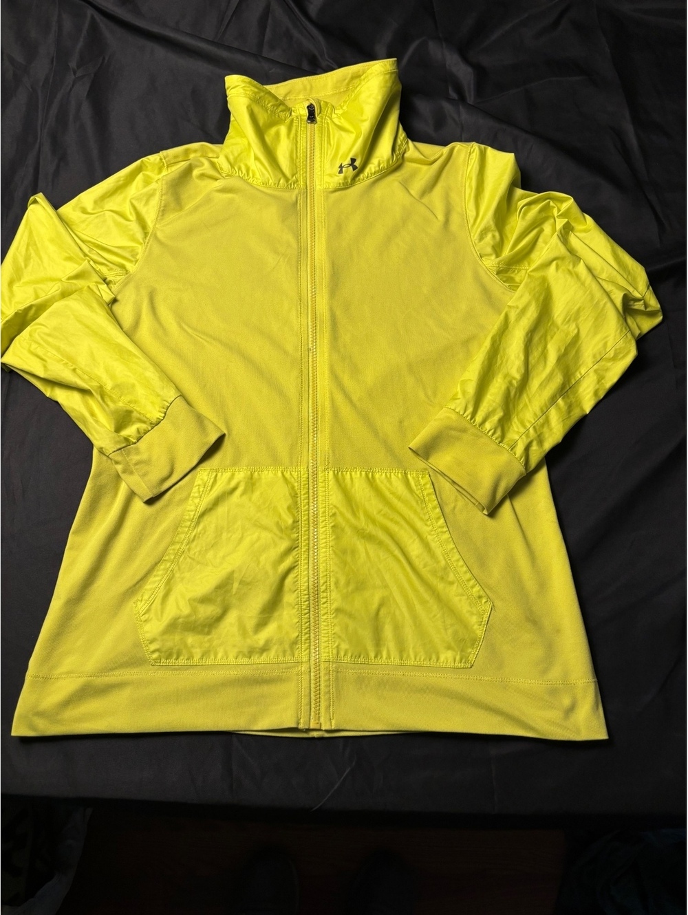 Under Armour WoMen's Lightweight Yellow -Zip Jacket with P